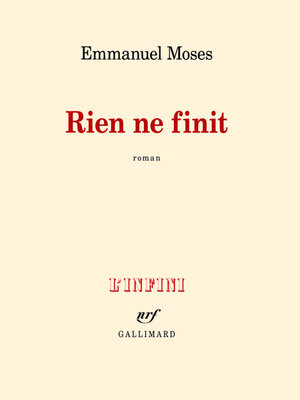 cover image of Rien ne finit